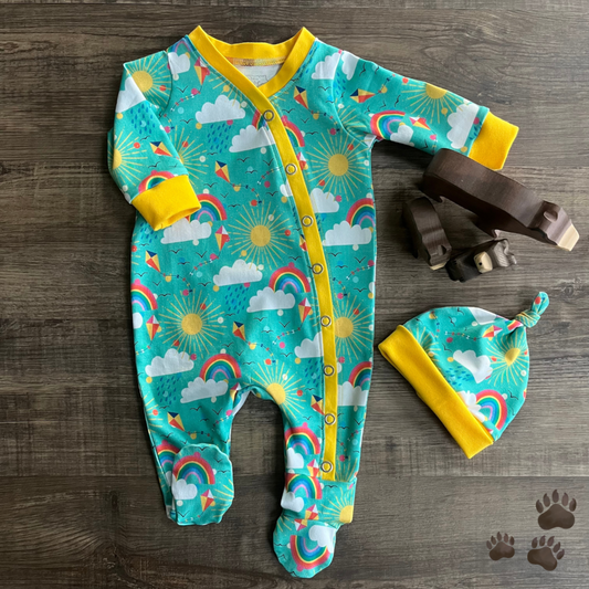 Stay Wild - Warmer Fabric - All in One Babygrow