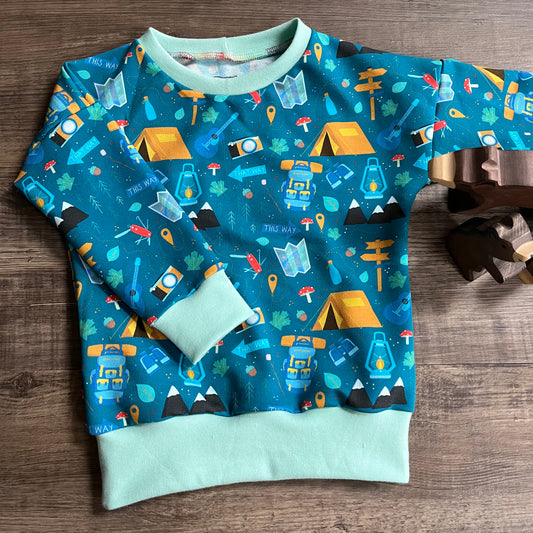 Camping Jumper - 12-18m - Ready to Post