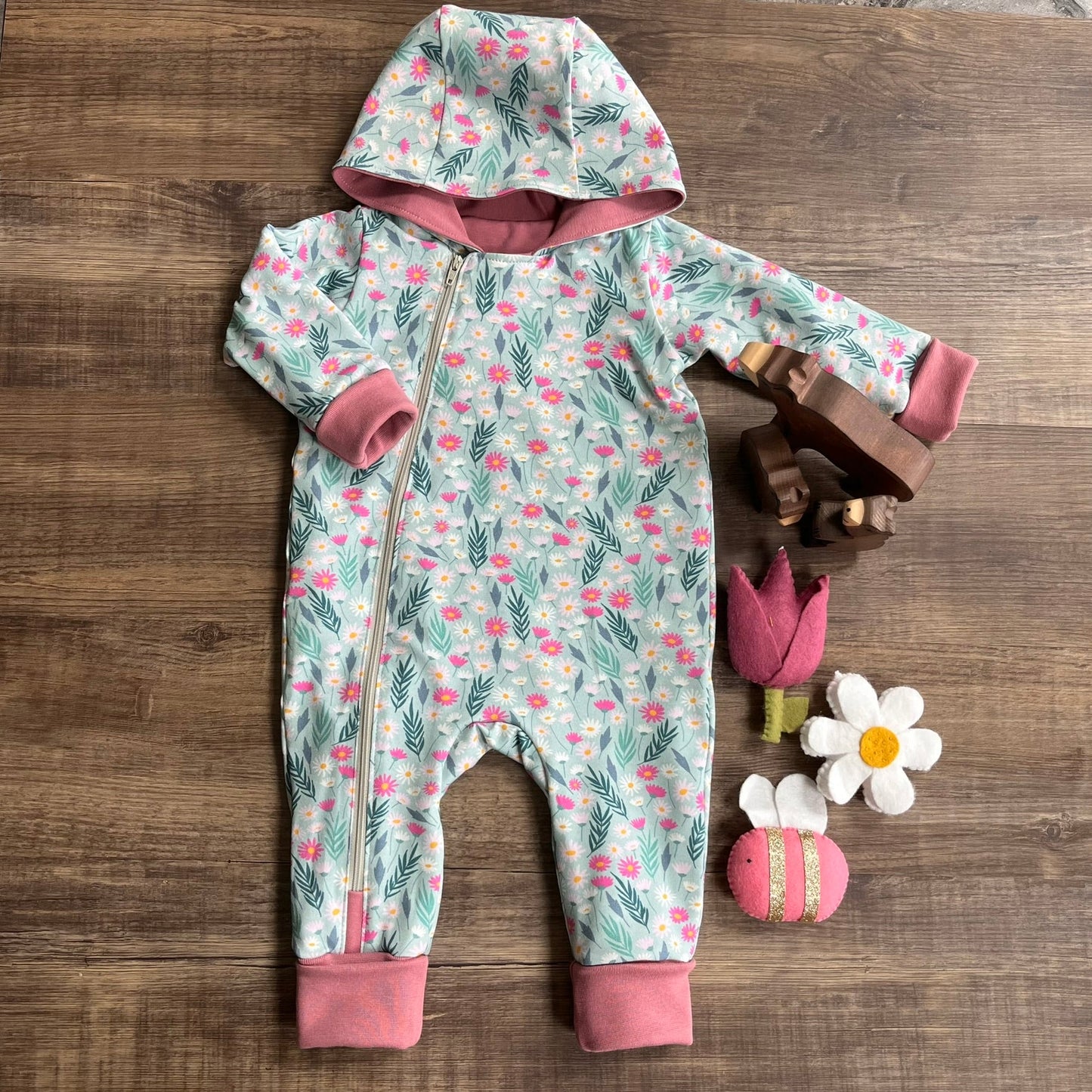 Easter Folk - Long Zip Up Coverall