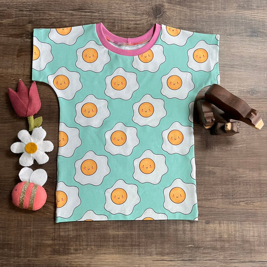 Fried Eggs - Dolman Tee 5-6 Years - Ready to Post