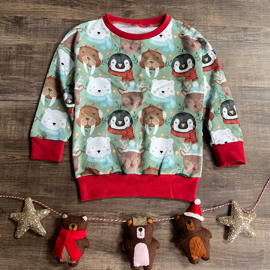 Winter Animals Jumper Ready to Post