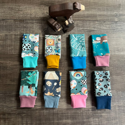 Wrist Warmers (warmer fabrics) - 1-3 Years - ready to post