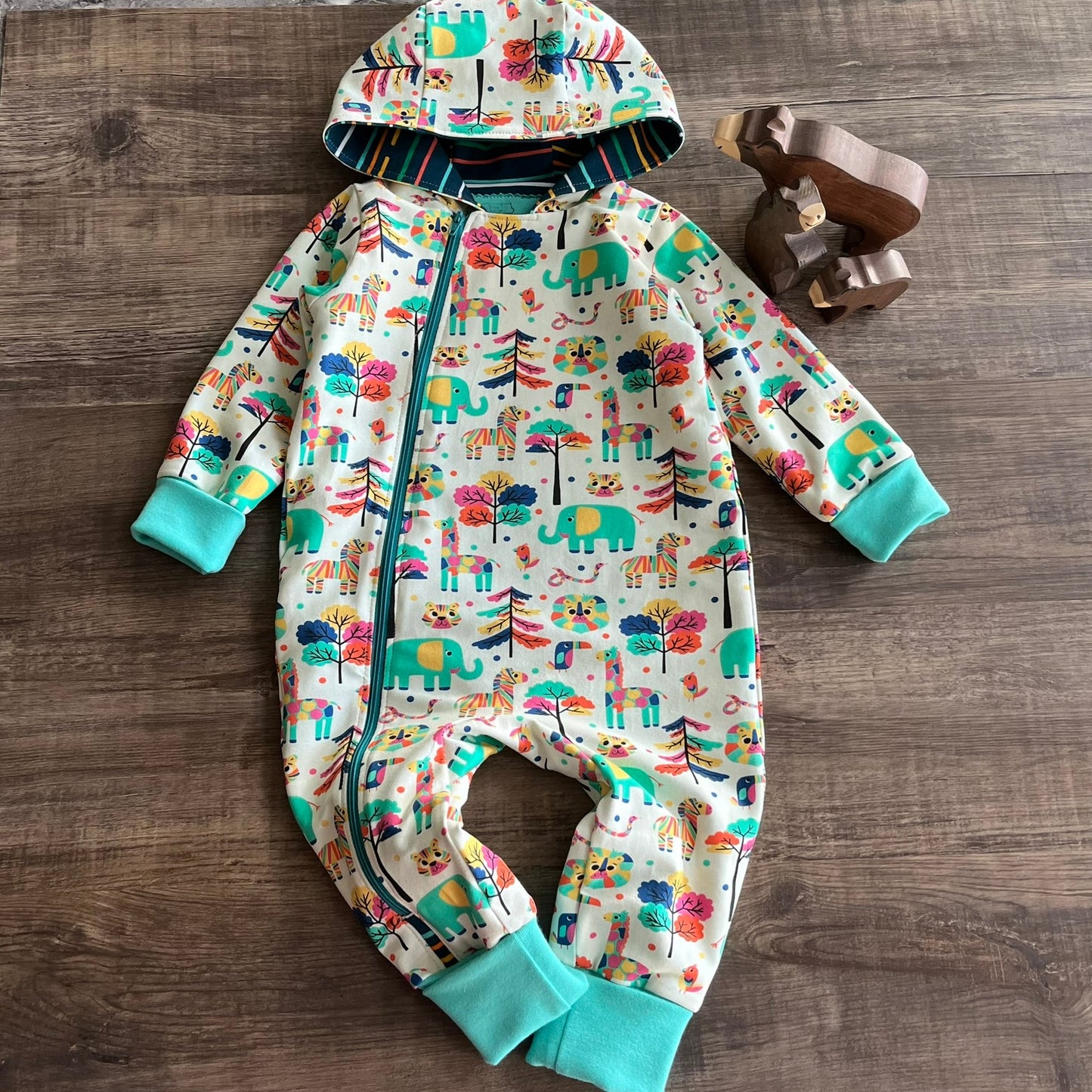 Ice Creams - Mint Long Zip Up Coverall