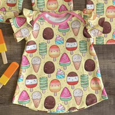 Ice Creams - Mint t shirt dress